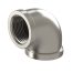 Elbows, NPT thread, 90°, F/F